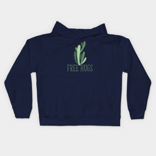 Free hugs cactus Kids Hoodie